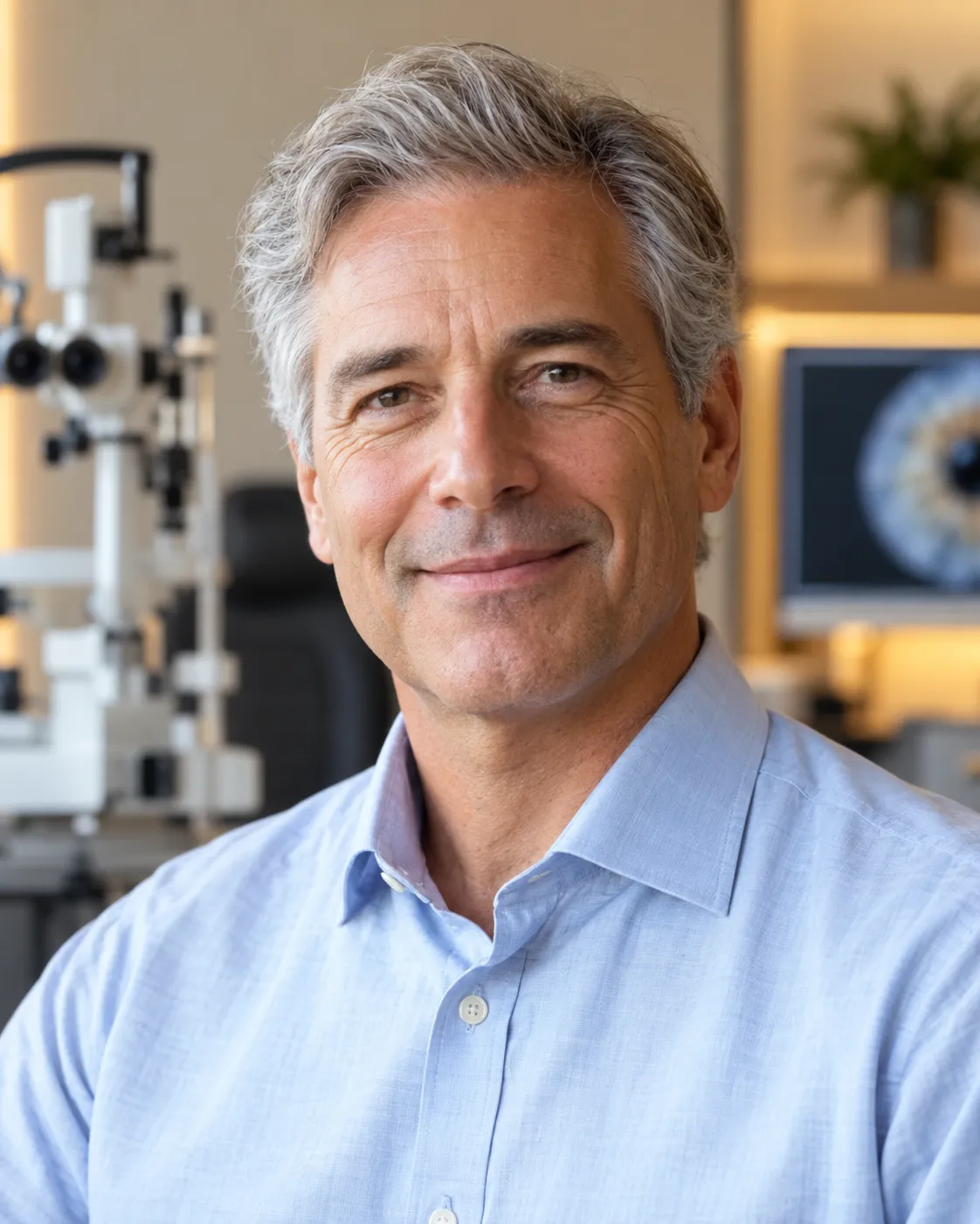 Portrait of Dr James Calder, eye surgeon